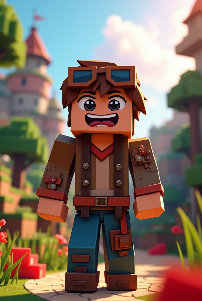 makE a minecraft character 
For youtube thumbnails 