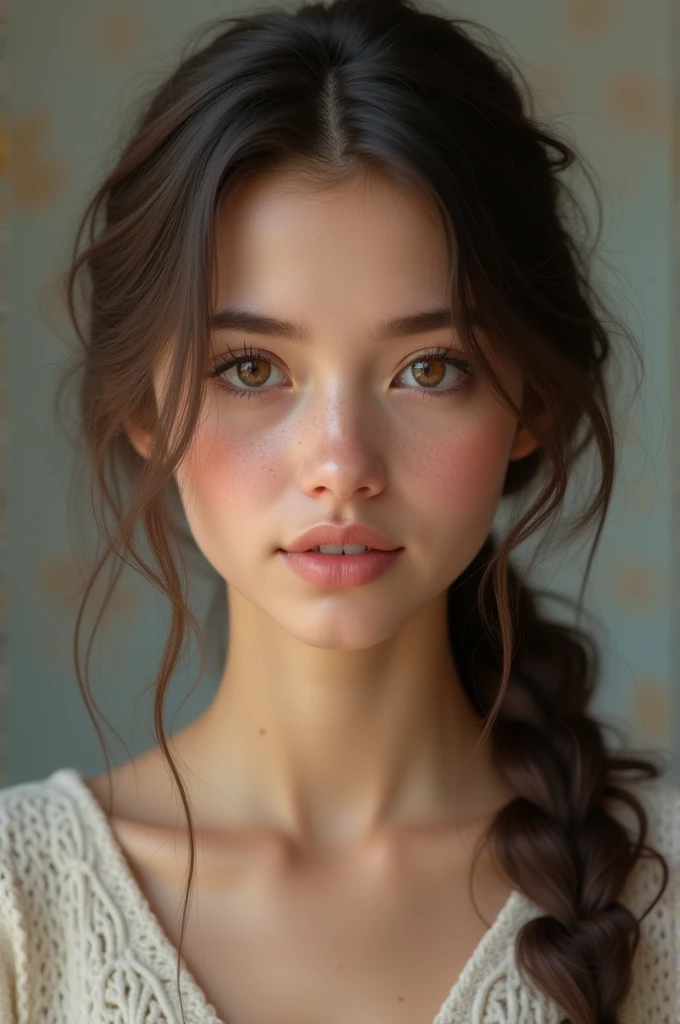Young brunette Christian woman