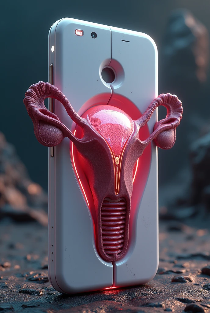 Vagina shaped like a cell phone