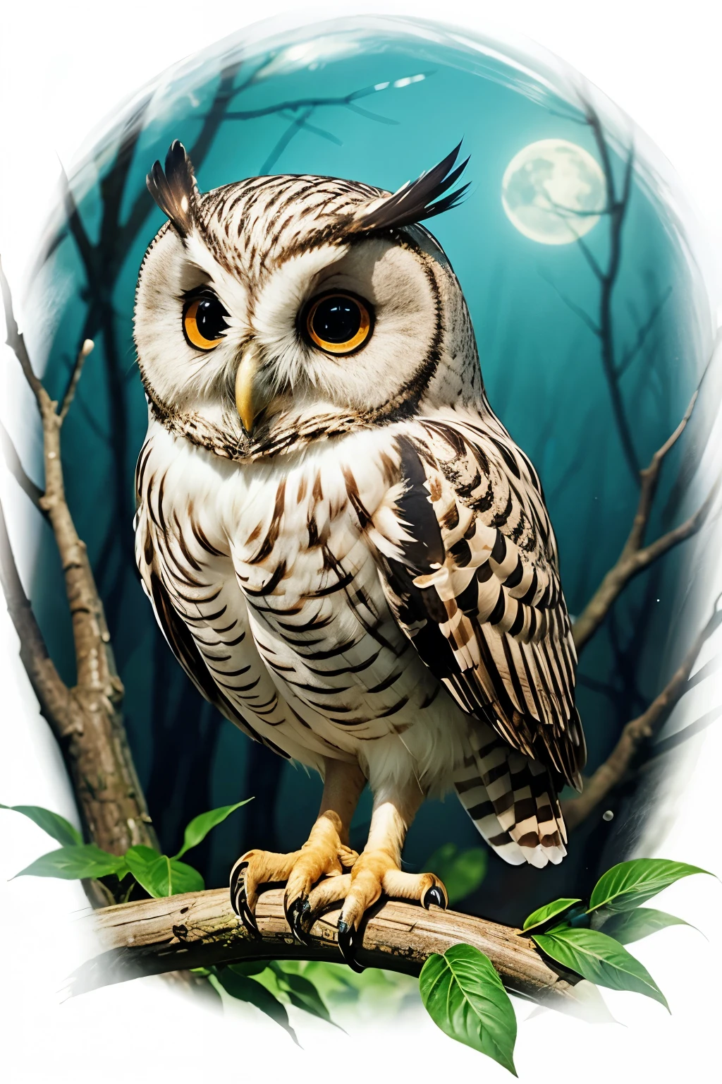 A cartoon owl