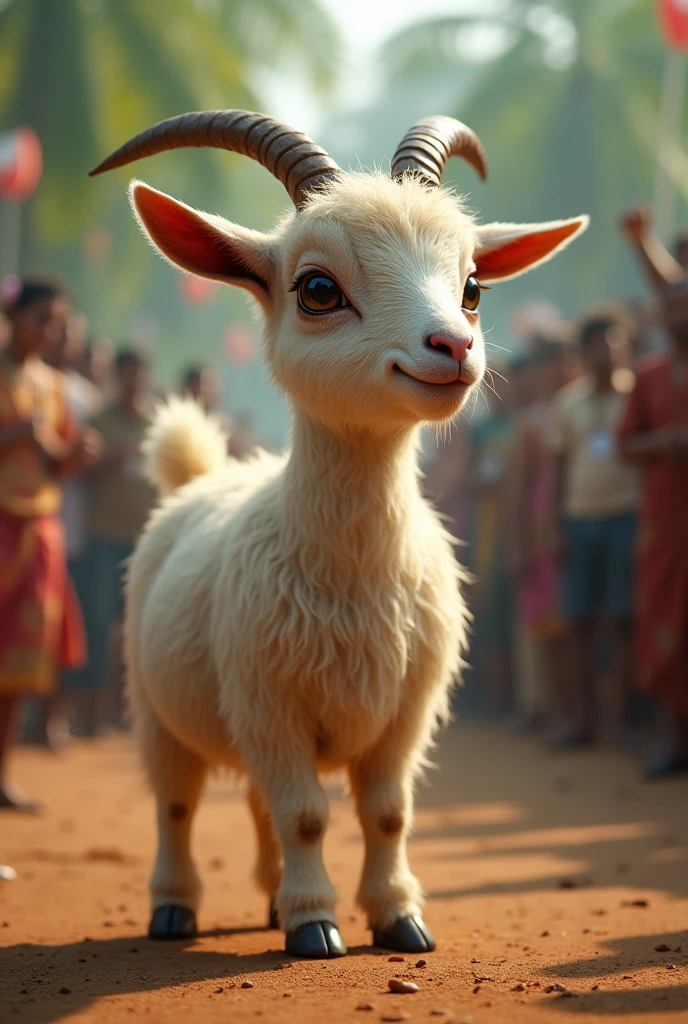 Auction of a beatle goat in keralam .