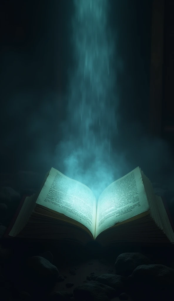 [A specific object being discovered, such as a diary or a secret box, with a bright light illuminating it]