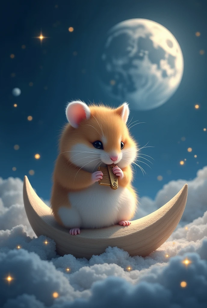 Hamster combed in the land of the moon