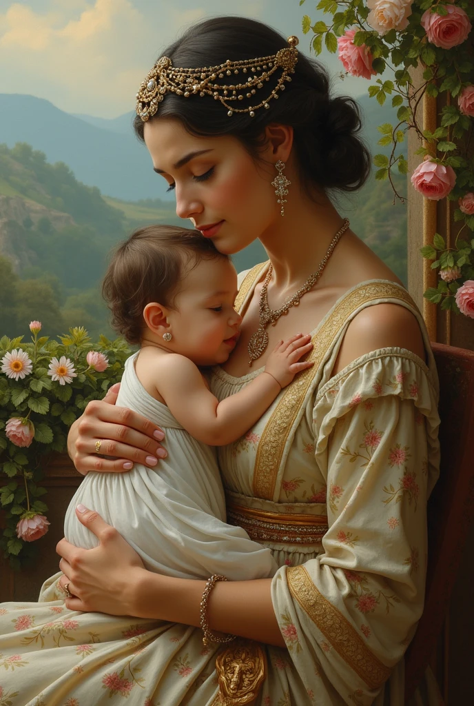 Lady koshalya with a kid