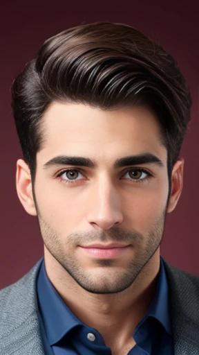A handsome Jewish man focus on the face