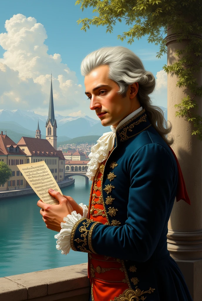 Mozart outside in Zurich