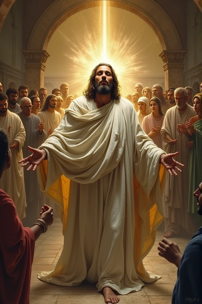"sami, by the offense of one and through one, death reigned, much more those who receive abundance of grace and of the gift of righteousness will reign in life through the one, to wit, JesusChrist."
I want one of these about this text