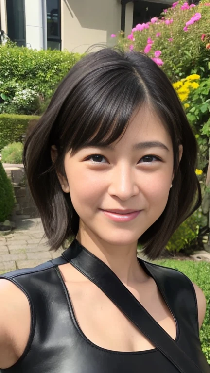 


最high quality, 8k, Vibrant, Sharp focus, high quality, High resolution, Middle-aged women, Mature Woman, 5, (Whole Body Ezbian), (High heels face detail, Highly detailed eyes, Plump figure、Plump face、((big 1.6))、(((Large Breasts)))、((Black leather clothing))、garden、Random Hairstyles、A kind smile、