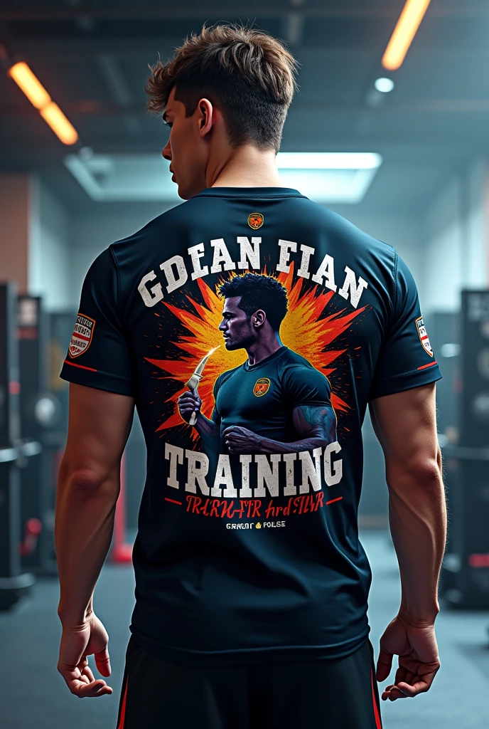 Create a shirt design, training, academy, 
