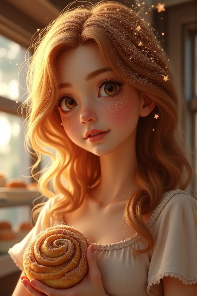 I wish for a cinnamon roll that becomes the name Nicole