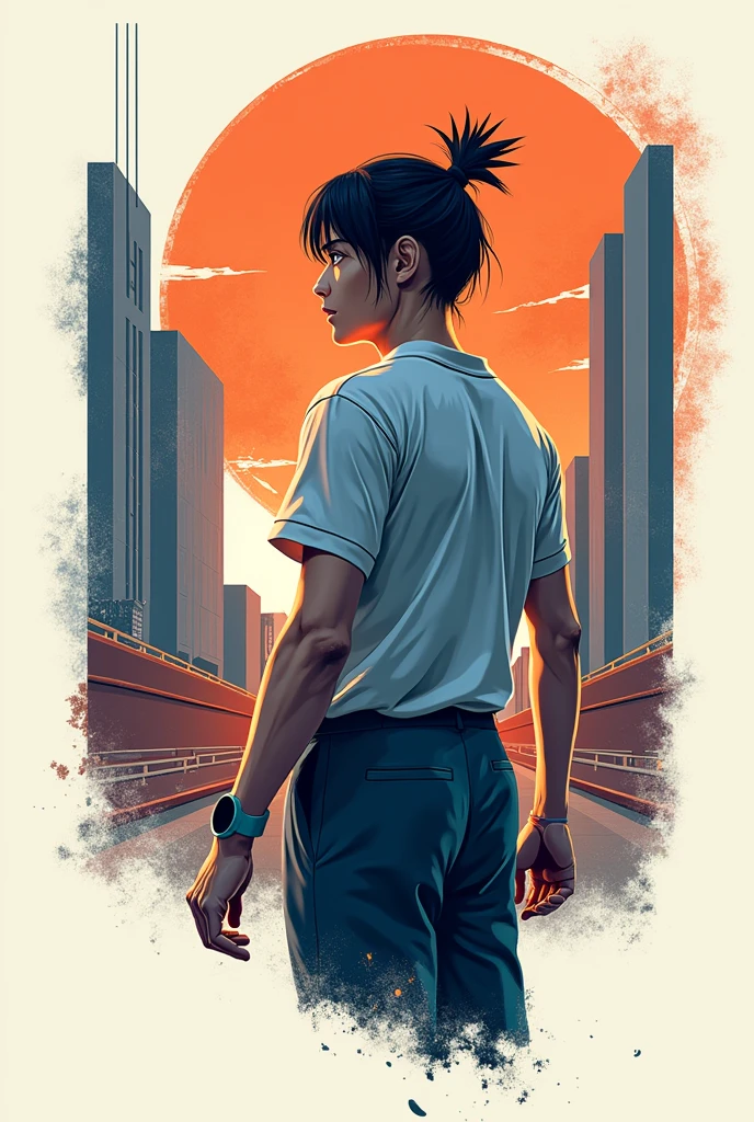 Create a shirt design, training, academy, (アニメ)