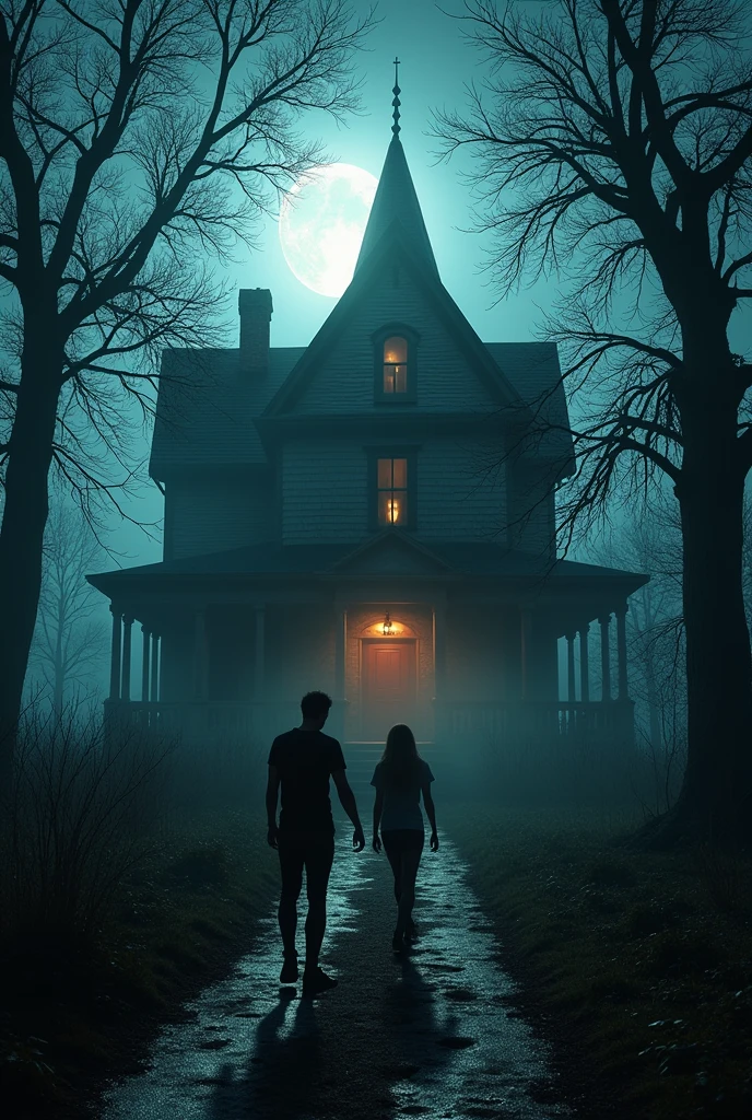 The news of the haunted house spread, attracting the attention of a group of horror movie YouTubers. They decided this would be the perfect opportunity to record a creepy video that would surely go viral.. Arriving home, They started filming, capturing the dark atmosphere and the strange occurrences that began to happen around him.