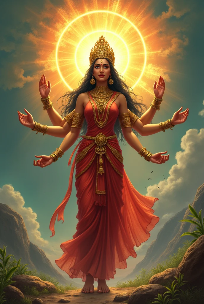 Indian goddess kushmanda 
