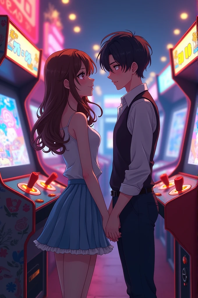 An arcade date anime