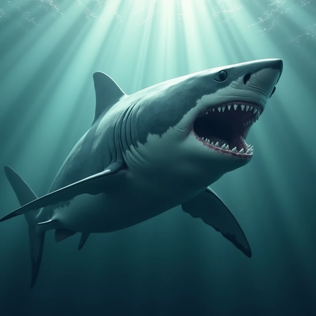 Great White Shark agresive