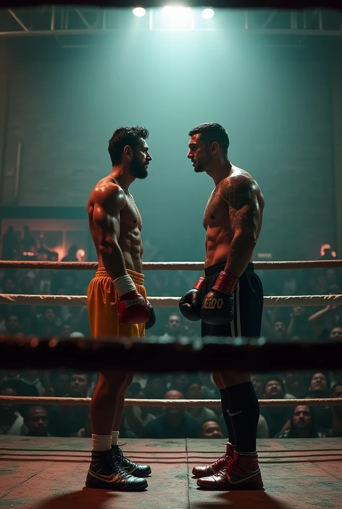 Messi and ronaldo fight in boxing club