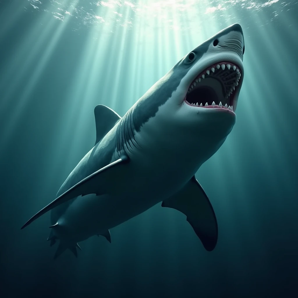 Great White Shark agresive 