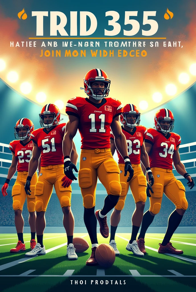 Poster for football men and women try out