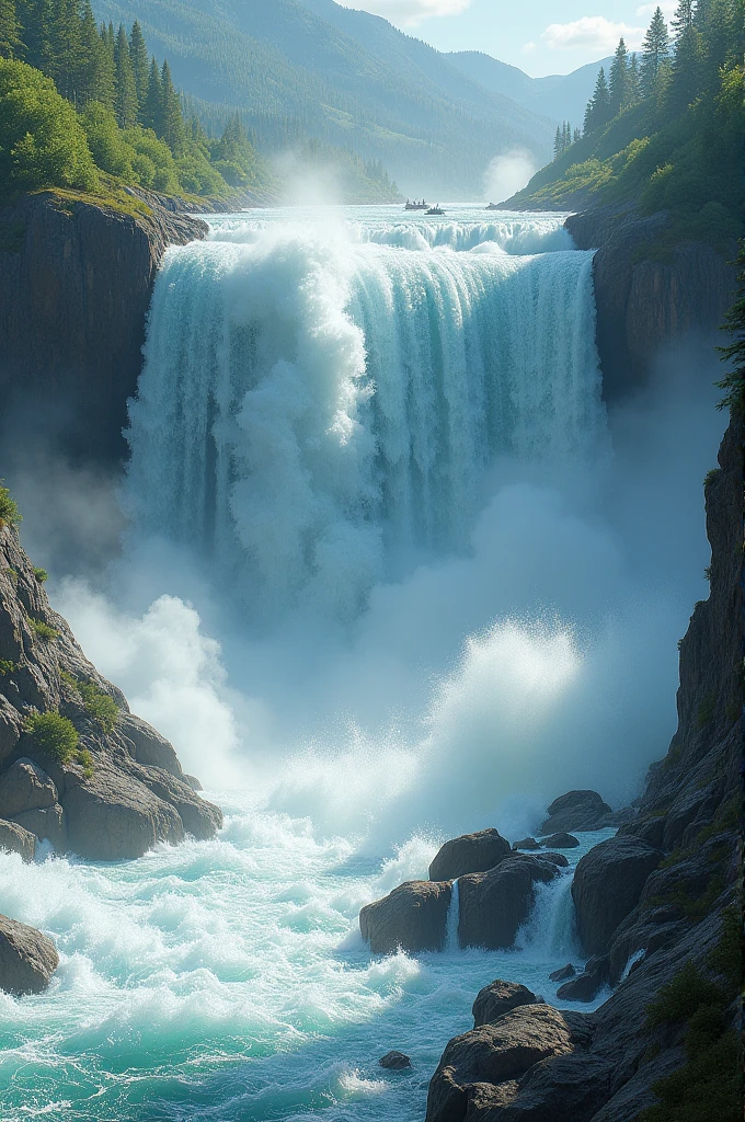 Barrage of river