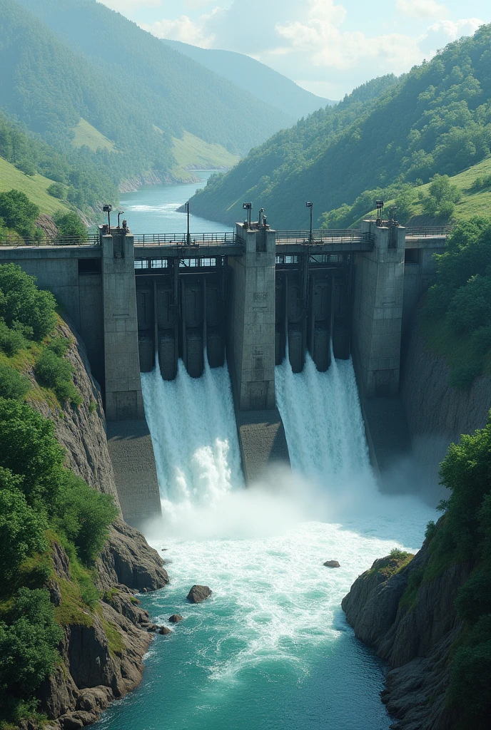 Hydrolic gateof river