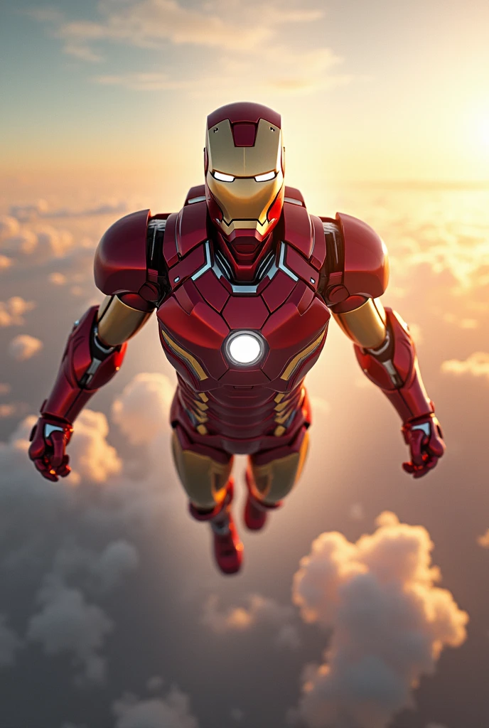 Iron man in air
