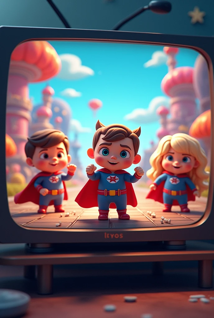 Adorable little heroes appear on TV