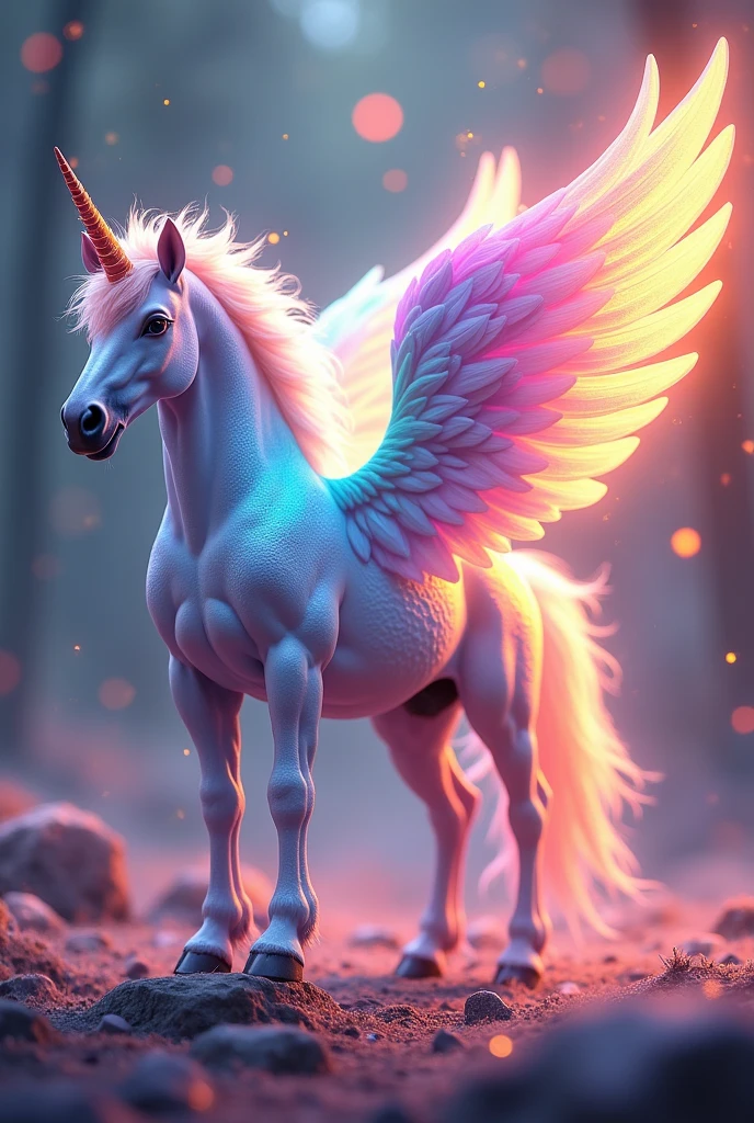 rainbow light alicorn 