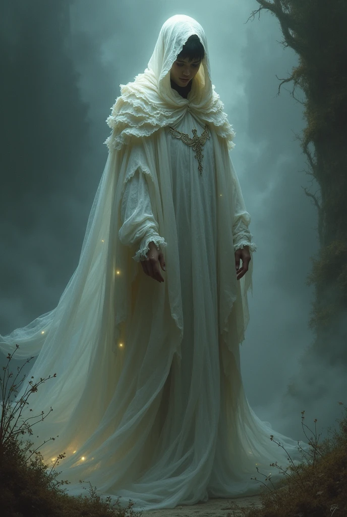 Ana Maria creates "the shrouded one"