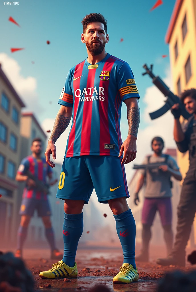 Messi collaboration with free fire game