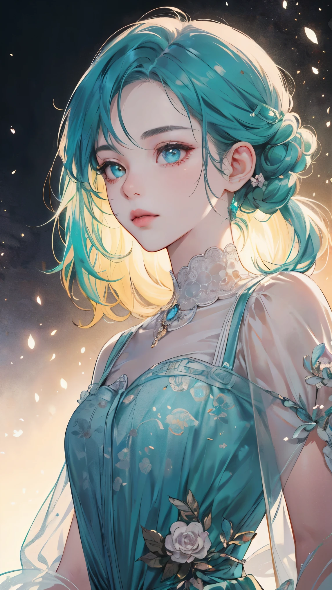 (((masterpiece))), (((best quality))), ((Extremely detailed)), (Surrealism), (Highly detailed CG illustrations), ((Extremely delicate and beautiful)),light, Create stunning anime artwork currently trending on ArtStation, Show exquisite beauty and charming aesthetics. Artwork should be very detailed, Featuring compelling characters and visually appealing environments. The characters in the work are elegant and charming, Exudes elegance. Pay close attention to complex facial features, Such as vibrant colors and sophisticated shading for captivating eyes. The character's clothing should be designed with delicate patterns, Flowing fabrics, and rich texture, Embodying the fusion of fantasy and contemporary fashion. Place characters in captivating environments,Enhance the overall appeal of your artwork. This can be a stunning natural landscape, Bustling future cityscape, Or a mysterious country full of magical elements. Incorporate bright colors, Dynamic Lighting, and detailed background elements,Create a sense of depth and immersion. Consider the latest trends in anime art, For example, adding unique light effects, Explore creative composition techniques, Or try an unconventional color palette. Take inspiration from the top artists on ArtStation and their exceptional execution of various art styles and Theme. camera: Choose an angle that highlights the beauty of your character and the immersive environment. light: Create depth and atmosphere with atmospheric lighting techniques. solve: Designed to produce high-resolution artwork,to showcase intricate detail and clarity. Artistic Inspiration: Find inspiration from popular artists on ArtStation, Explore different styles, type, and Theme.