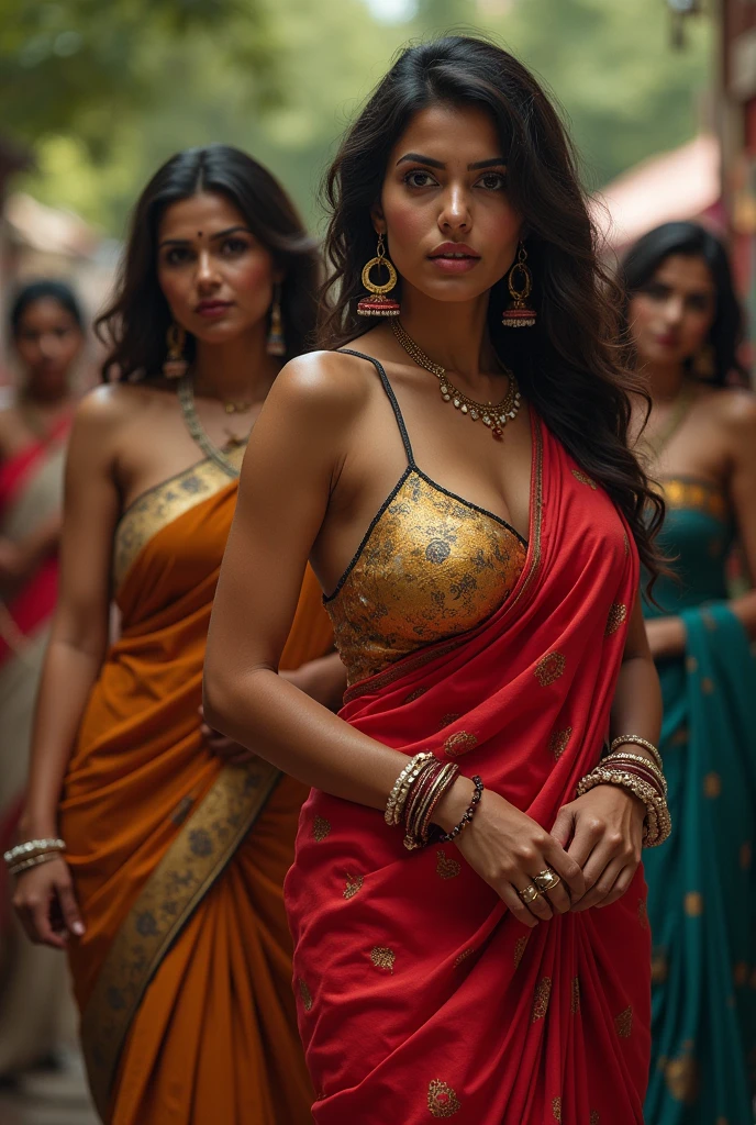 Hot women with big boobs in saree