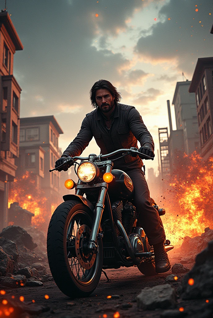 "Get ready for action in Days Gone on PC! 🚀🧟♂️ Junte-se a Deacon St. John as he faces hordes of Freakers in a post-apocalyptic world filled with challenges. See what's new in the PC version with improved graphics, new configuration options and an immersive gaming experience. Don't miss the exciting moments and epic battles! 🔥💥"
You can use visual elements like Deacon St. John with his iconic motorcycle look, hordes of Freakers in action, and a gameplay screen that highlights stunning graphics. Including some action icons and perhaps a prominent border can help attract clicks.!