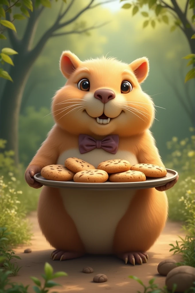 Capybara that brings cookies 