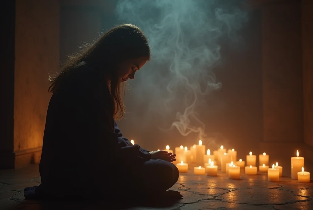 prayer where the soft light of candles dances on the walls, creating an atmosphere of peace and contemplation. The mild aroma of incense fills the air, elevating our senses and preparing us for an inner journey.
