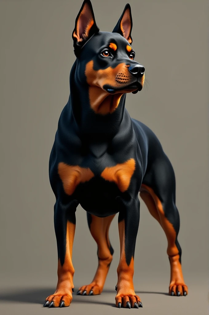 Rottweiler and Doberman mix dog