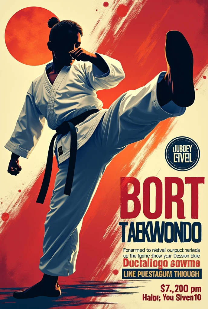 Poster for taekwondo tryout
