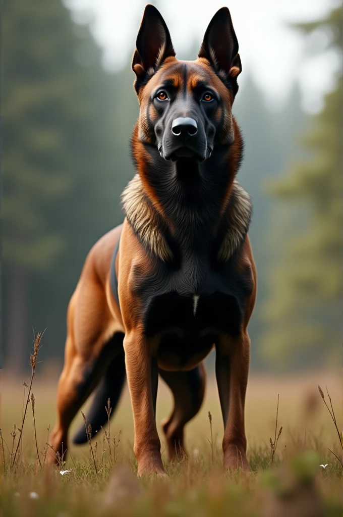 Belgian Malinois and Rottweiler mix dog