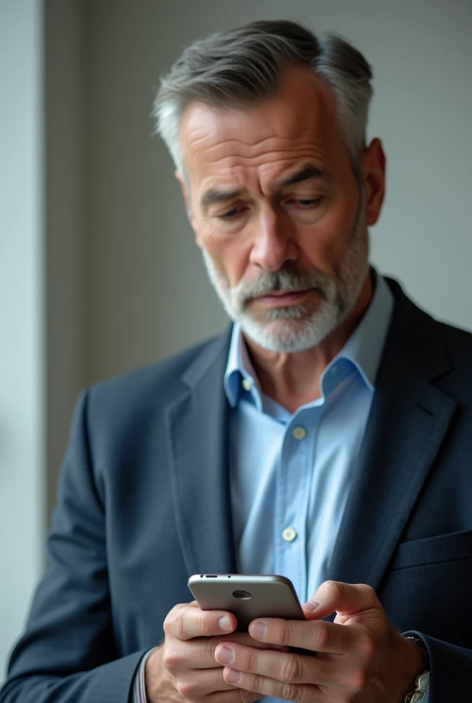 an image of him holding his cell phone and looking inside the cell phone at a tourism application. It is noticeable that this is entering the application, it is tourism on your cell phone, that is observed, which is important. That is, it should be noted on the cell phone screen that it is in the tourism application.