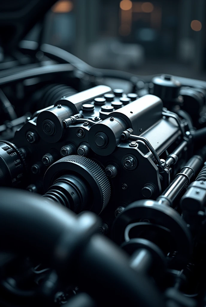 (High quality: 1.3), cinematic shot, masterpiece, (sharp focus: 1.5), (photorealistic: 1.3), 8v car engine inner parts, volumetric lighting, complex details, UHD,