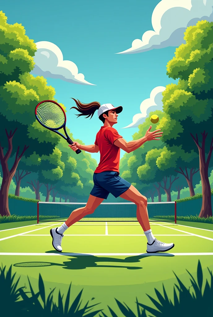 Poster for lawn tennis tryout
