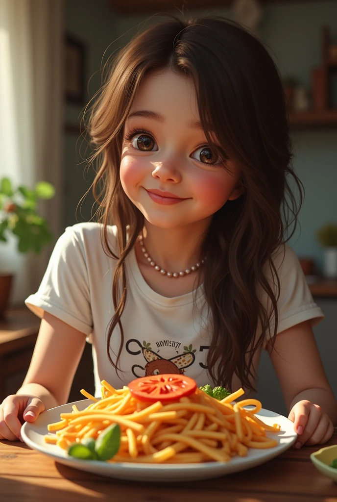 My girlfriend brought me some home-cooked food., realistic