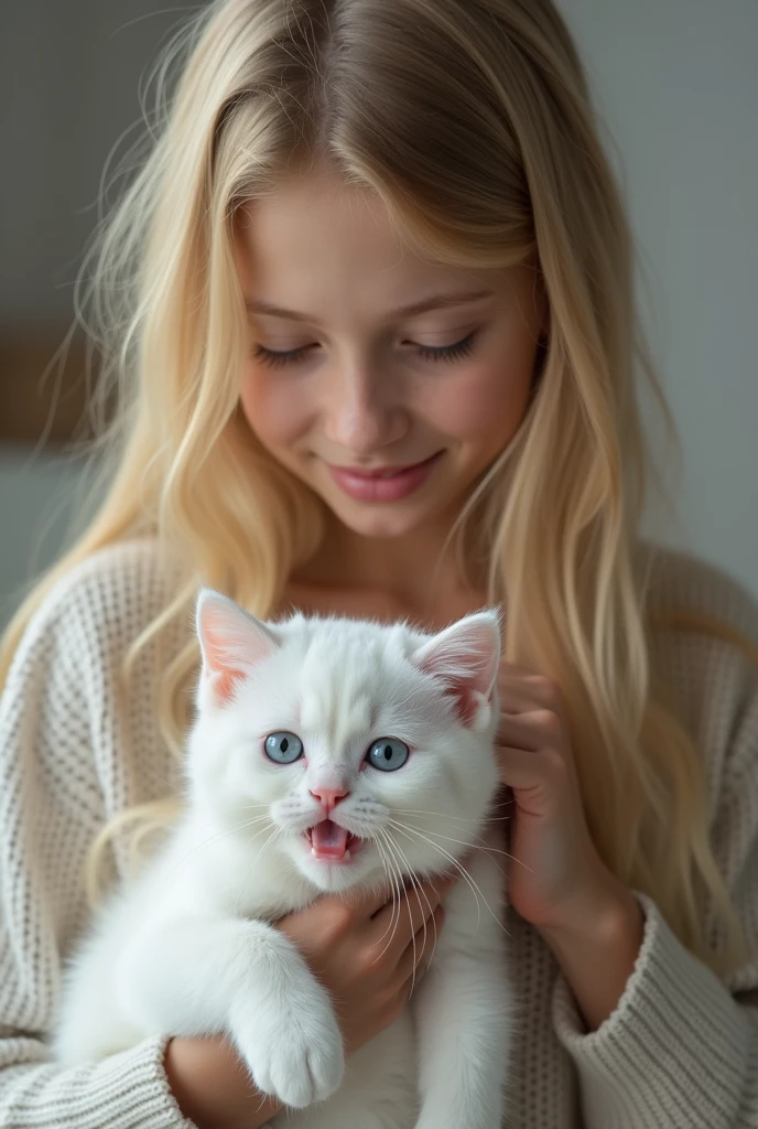 A white skinned girl showing her pussy