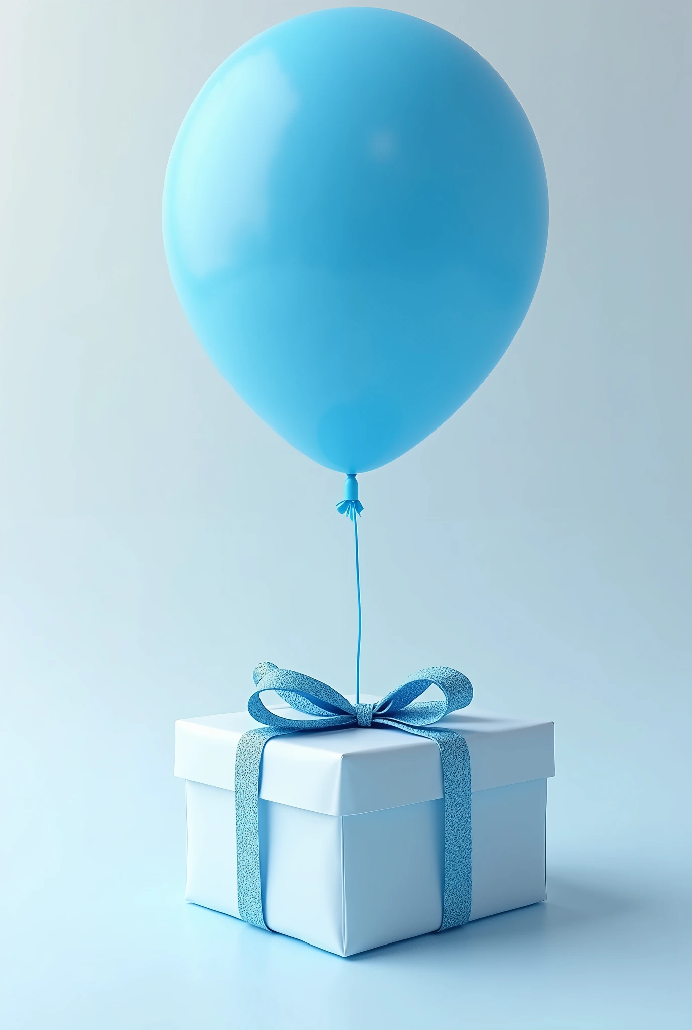 gift box with blue's balloon