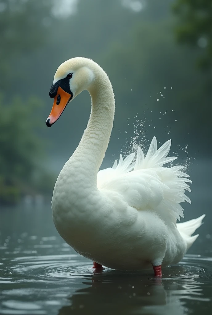 images of a duck transformed into a swan and the following phrase duck does not become a swan
