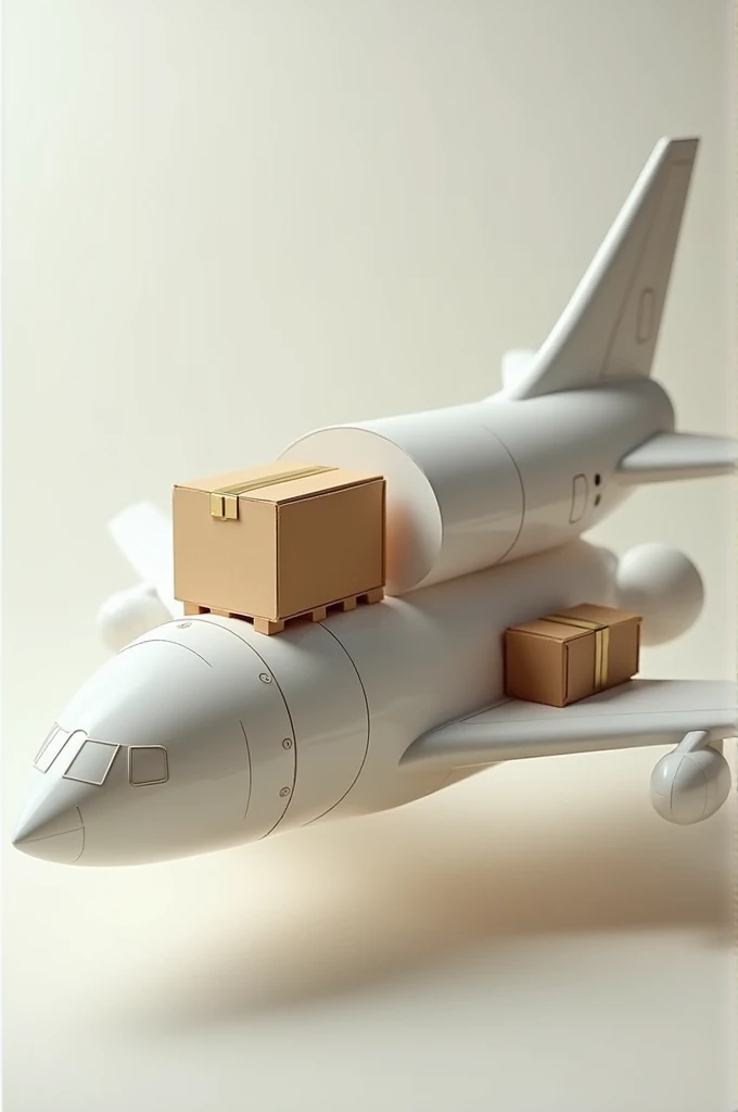 Airplane shaped shipping boxes