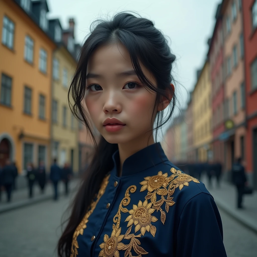 Asian Girl Cute do Navigating Stockholm Syndrome Slots: Strategies for Success and Use Shirt Kebaya Colour Navy Blue and Gold