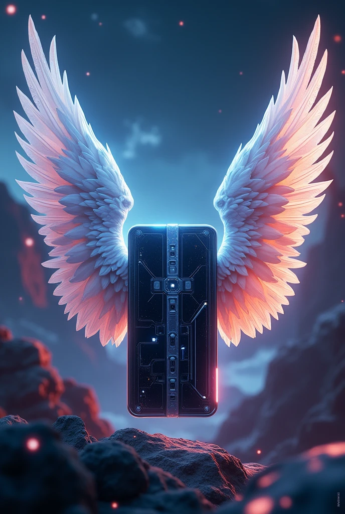 Make a poster of Mobile With the company of WINGS and add special design and specifications also
