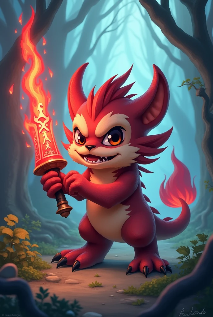 red weapon magic beast cute