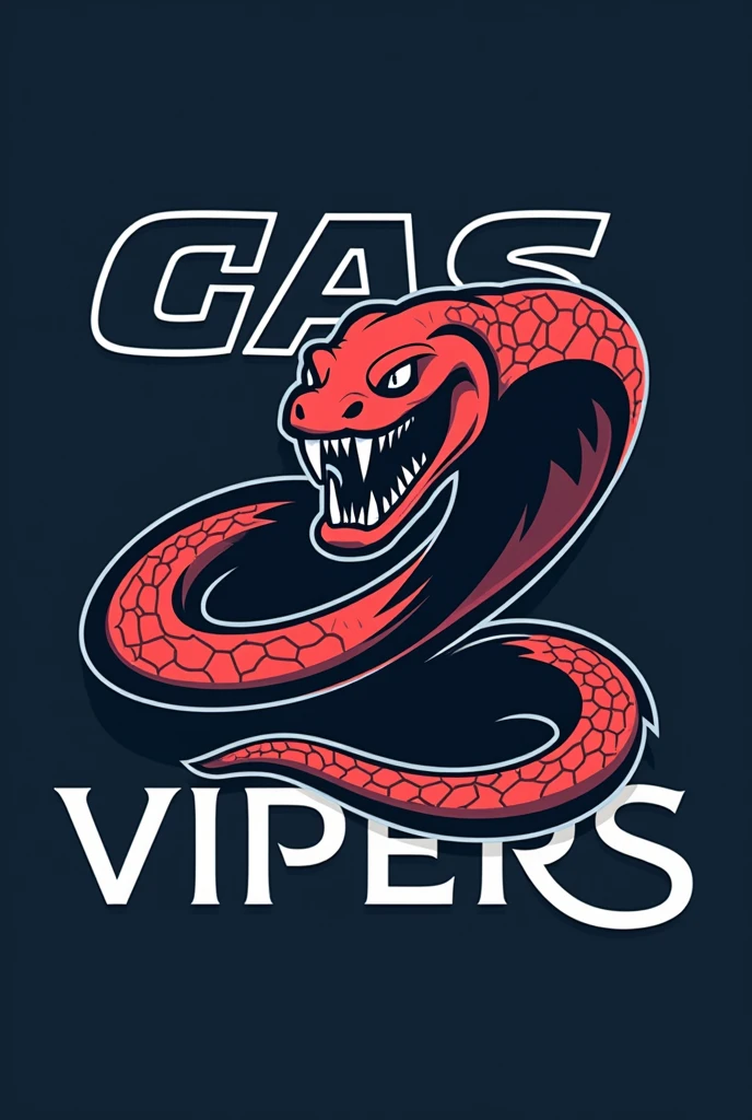Create a logo for our team on intramural 2024, Team under the college of arts and sciences, CAS VIPER