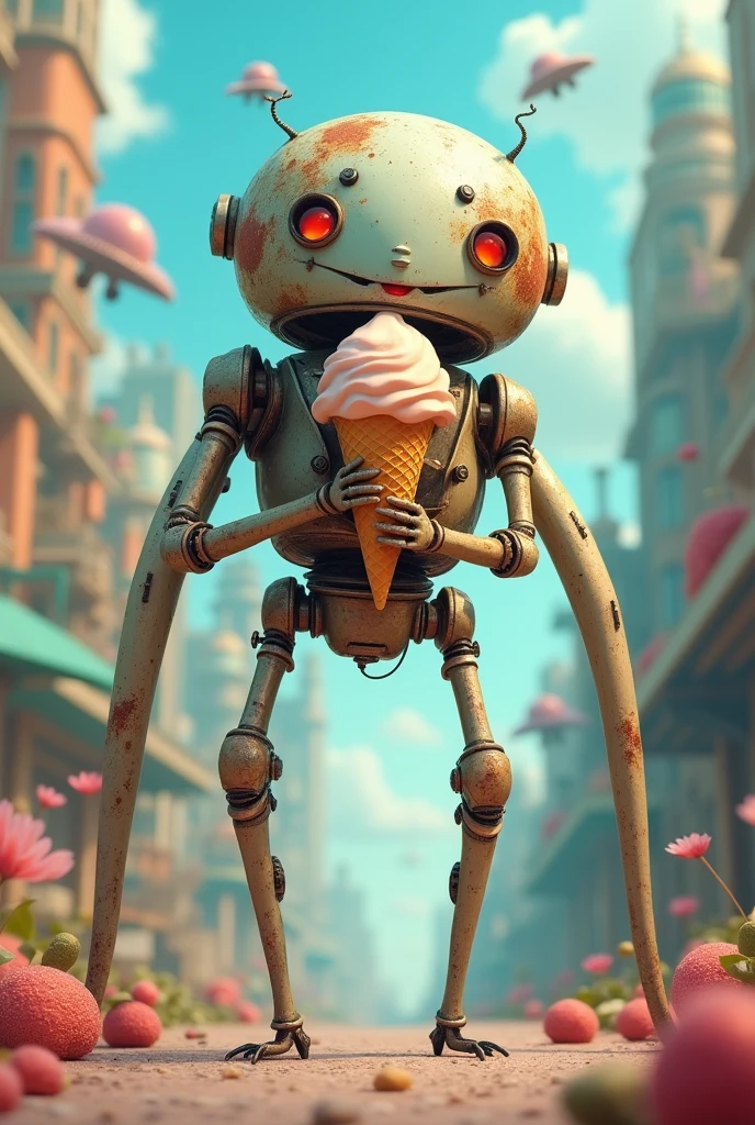 tripod eating icecream